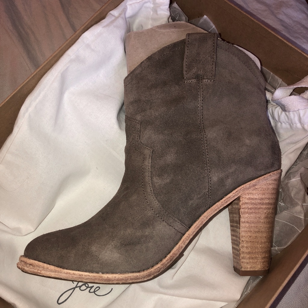 Joie | Monte Leather Bootie In Bark Suede